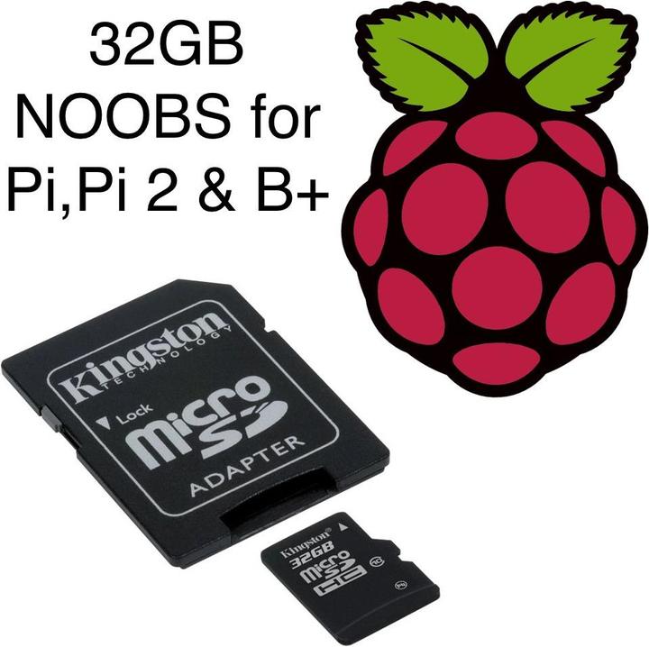 Produktbild Raspberry Pi 32GB MicroSD Karte mit Noobs (32 GB, microSD)