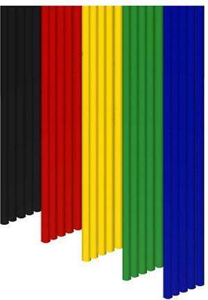 Immagine prodotto 3Doodler 25 filamenti PLA MIX 1 (PLA, 3 mm, 2 g, Multicolore)