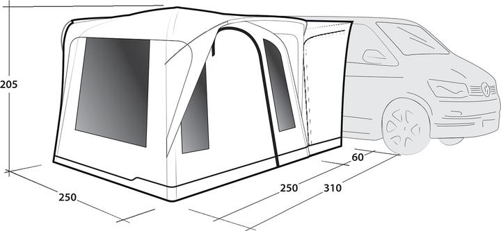 Produktbild Outwell Buszelt Daytona Air (Vorzelt, 15 kg, 3 Personen)