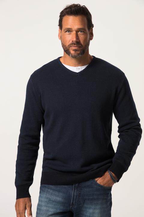 Immagine prodotto JP1880 Maglione in maglia fine con CashmereTouch e scollo a V, fino alla tg. 8XL (L)