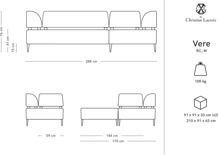 Produktbild CXL by Christian Lacroix Vere (Ecksofa)