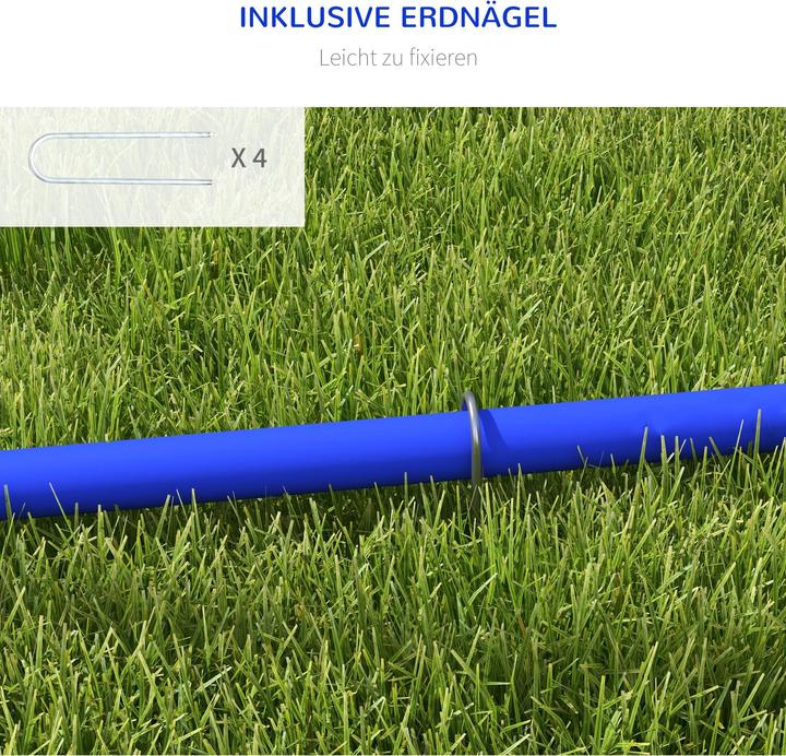 Produktbild PawHut Hund Agility Set PE, ABS Blau+Gelb (Agility)