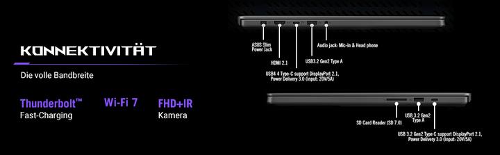 Produktbild ASUS ROG Zephyrus G16 (16", Intel Core Ultra 9 285H, 32 GB, 2000 GB, DE)