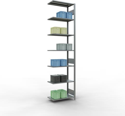 Actual product image Schulte Lagertechnik MULTIplus150 boltless add-on bay system with length bolts