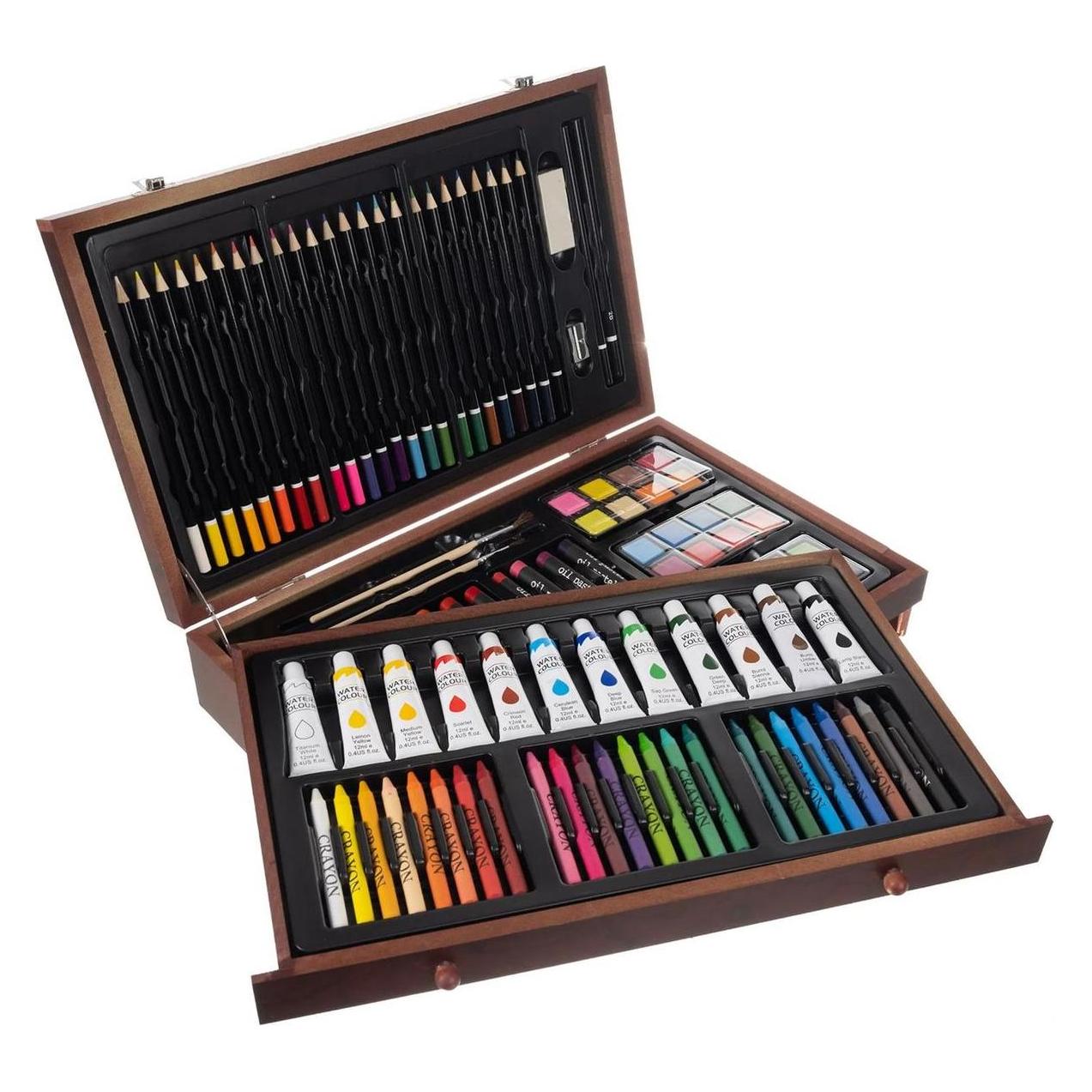 Maaleo, Kleurpotloden, Schilderijenset In Een Koffer (128 x)