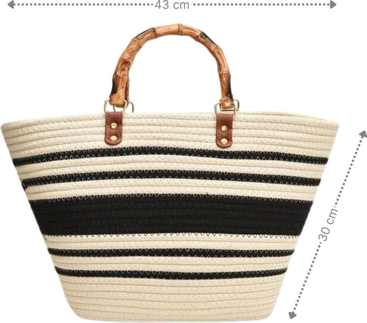 Immagine prodotto Hermex Borsa da spiaggia Borsa da picnic Borsa da spiaggia Borsa per lo shopping Borsa da viaggio