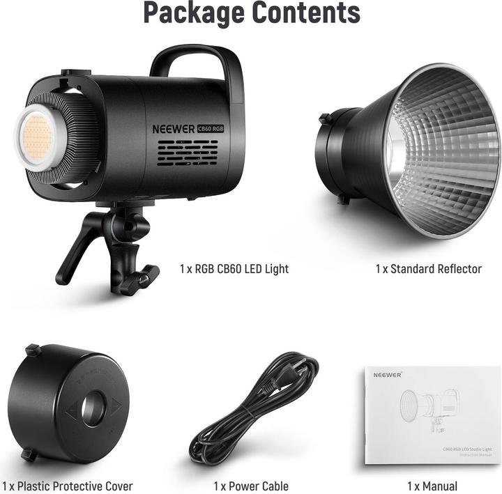 Produktbild Neewer CB60 RGB LED Video Light With App Control (Videoleuchte)