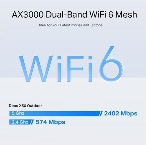 Actual product image TP-Link Deco X50-Outdoor Wi-Fi 6 Mesh AX3000 (1-pack)