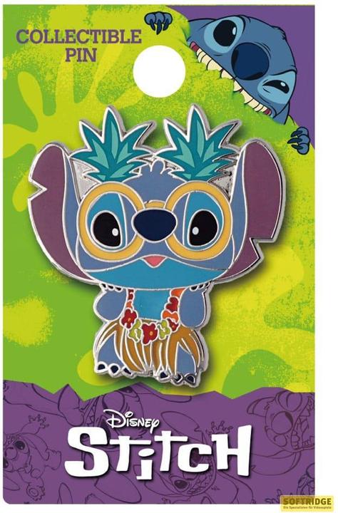 Actual product image Monogram Int. Lilo & Stitch Pin Badge Luau Stitch