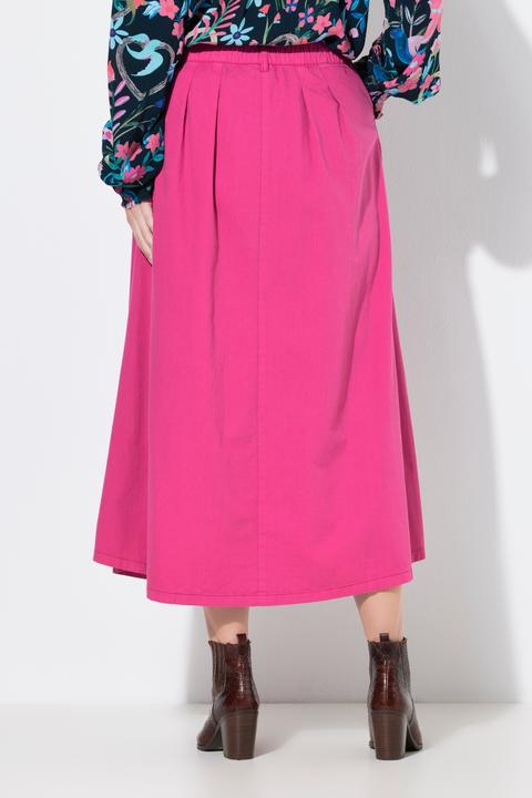 Actual product image Ulla Popken Button Front Denim Skirt (58)