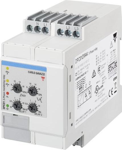 Actual product image Carlo Gavazzi Phase monitoring relay Phase sequence / phase failure / overvoltage / undervoltage / overvoltage /