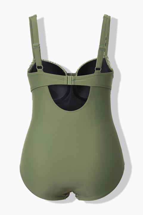 Actual product image Ulla Popken Textured Underwire Swimsuit (48)