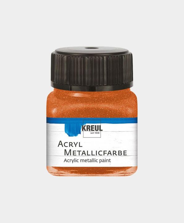 Productafbeelding Kreul Acryl metallic verf, crèmekleurig dekkend, 20 ml (Koper, 20 ml)