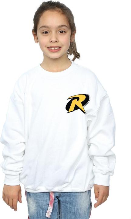 Actual product image Girls Batman Robin Logo Sweatshirt (128)