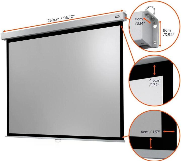 Produktbild Celexon Rollo-Leinwand Professional Plus 220x165 cm 4:3 (108", 4:3)