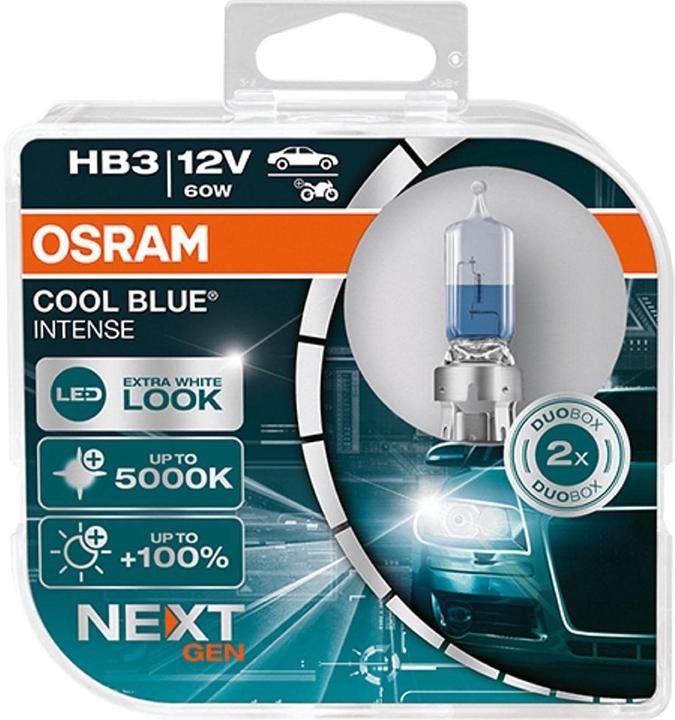 Actual product image Osram Bulb HB3 12V 60W Cool blue Intense Next Generation (HB3)