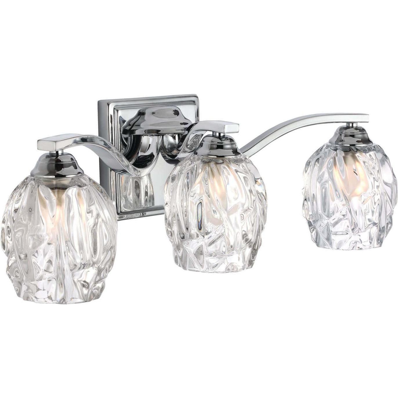 Elstead Lighting, Wandleuchte + Deckenleuchte, Kalli LED Wandleuchte G9 3-fach Poliertes Chrom IP44 (960 lm, G9)