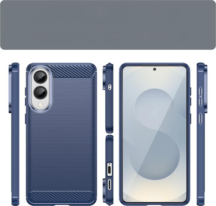 Produktbild Cover-Discount Galaxy S25 Edge - Metall Carbon Look Hülle (Samsung Galaxy S25 Edge)