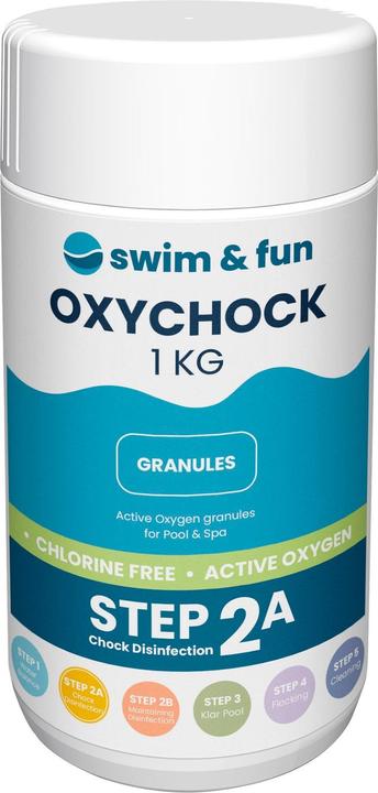 Actual product image Swim-Fun OxyChock Chlorine Free 1 kg (1102 g, 1000 ml)
