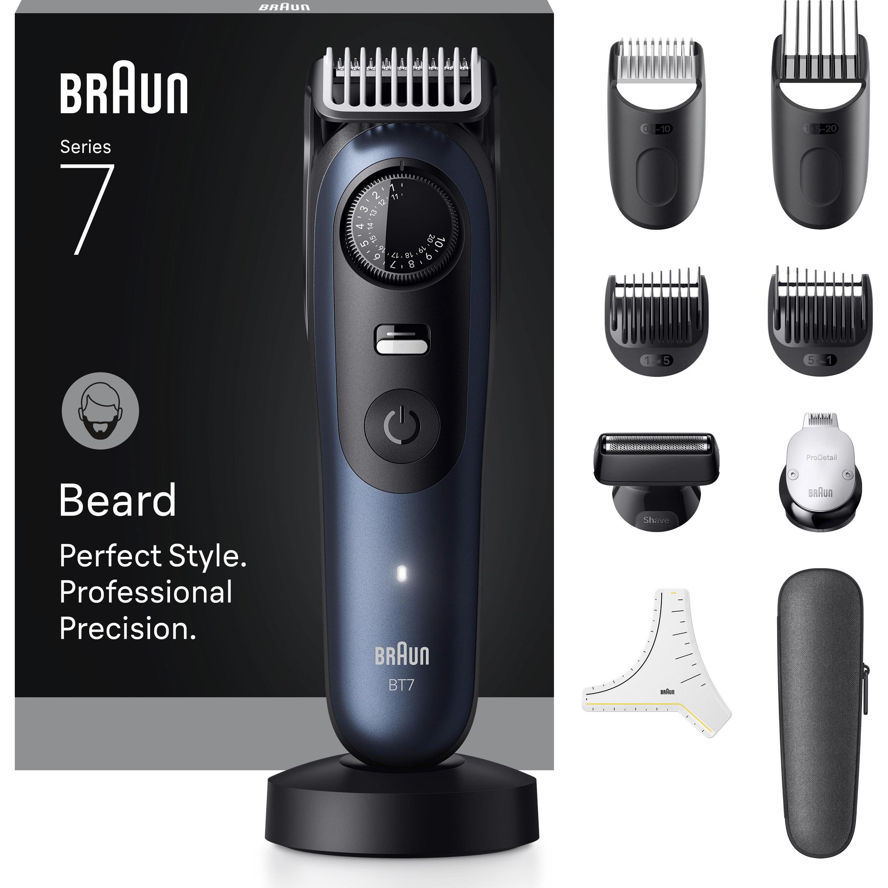 Braun Blu Regolabarba + Tagliacapelli, Beardtrimmer Series 7