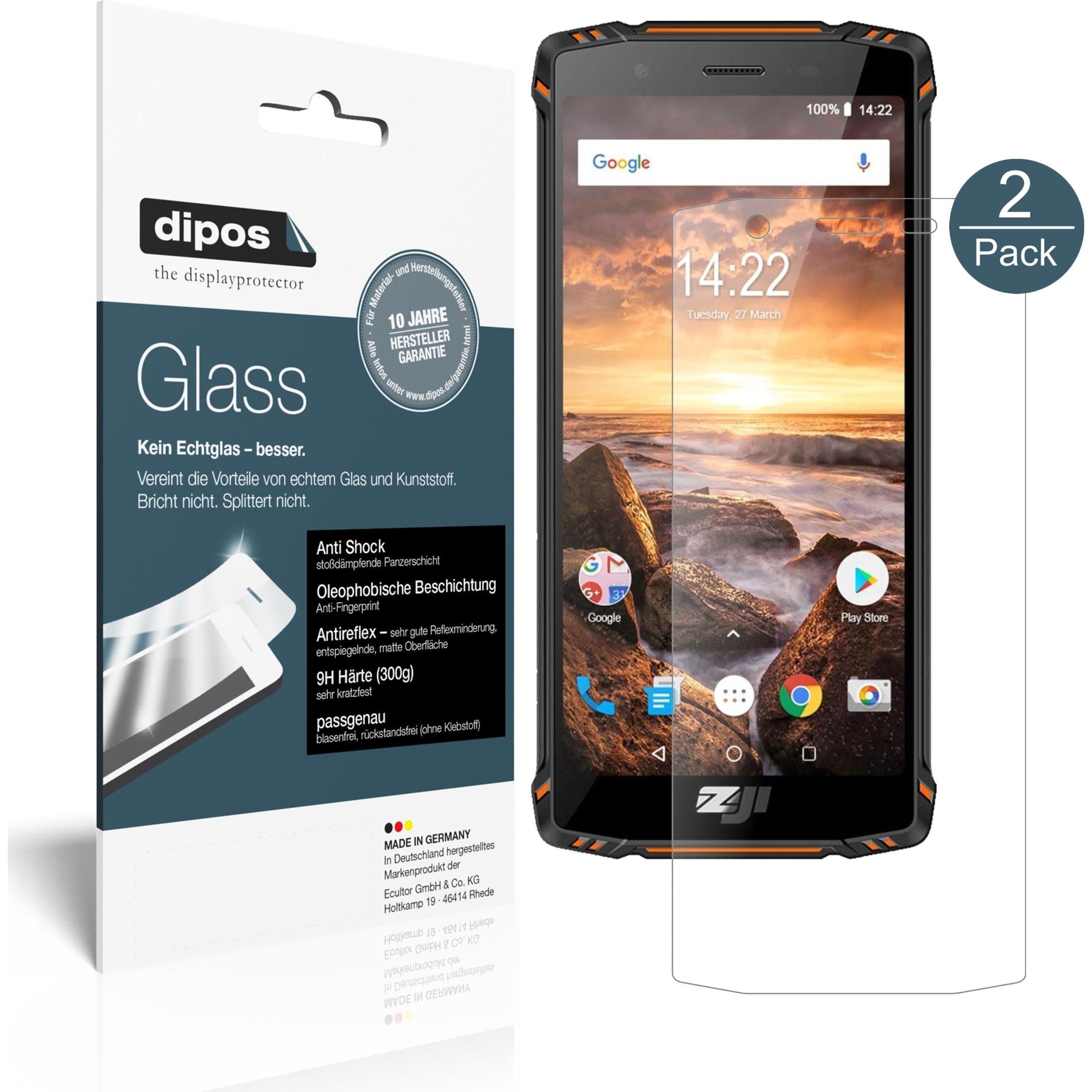 Dipos Displayschutz Anti-Shock (1 Stück, Zoji Z9), Smartphone Schutzfolie, Transparent