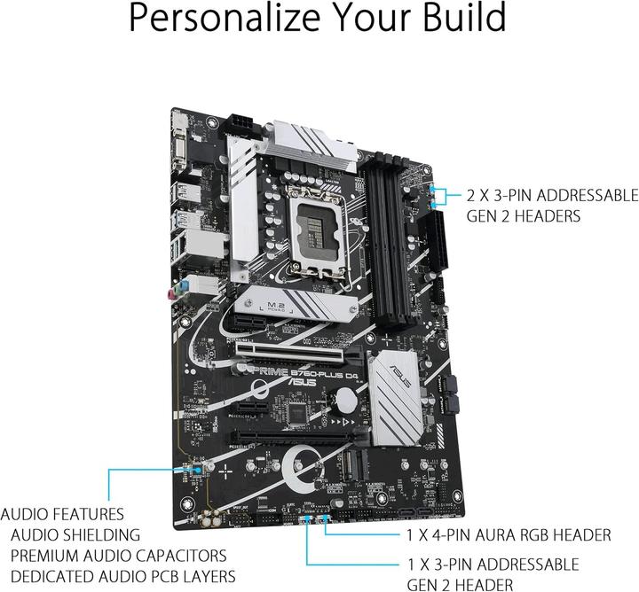 Produktbild ASUS PRIME B760-PLUS D4 (LGA 1700, Intel B760, ATX)