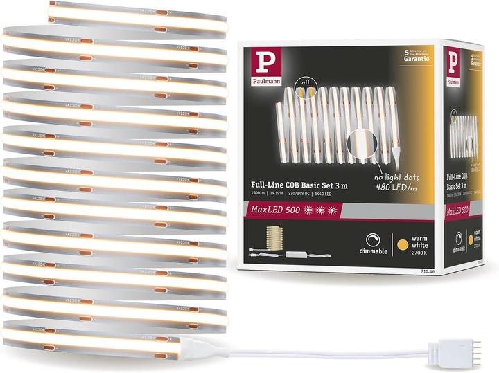 Actual product image Paulmann MaxLED 500 Full-Line COB Stripe Set (Warm white, 150 cm, Indoor)