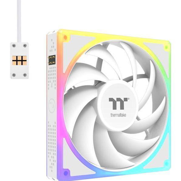 Thermaltake TOUGHFAN EX 140 ARGB Sync White 3Pack (140 mm, 3 x), Ventola PC, Bianco