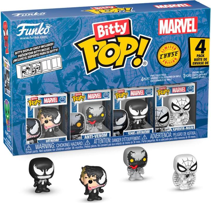 Actual product image Funko Bitty POP! 4 Pack Spider-Man: Venom