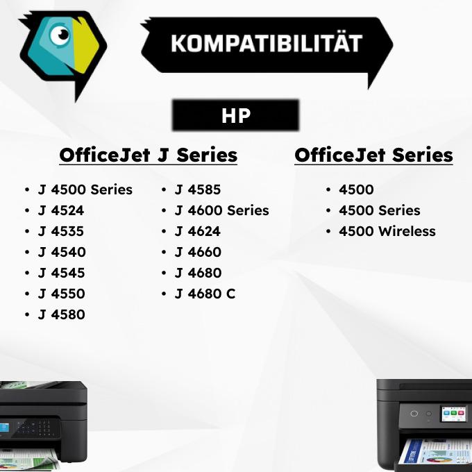 Produktbild Inkadoo Druckerpatronen kompatibel zu HP CC656AE / 901 XL Tintenpatrone, color Farbe (Color)