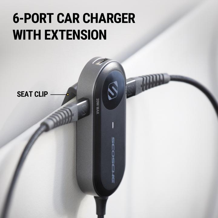 Produktbild Scosche 100W Multi-Port Autoladegerät Charging Hub