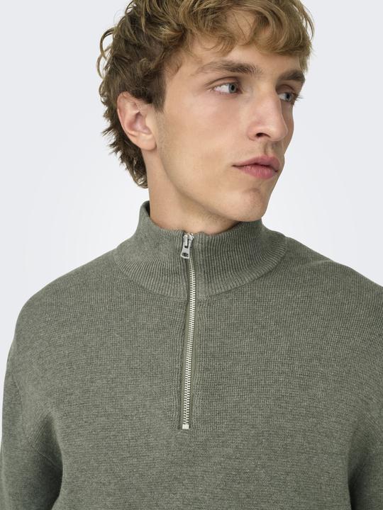 Produktbild Only & Sons Onsting Life Reg Half Zip Knit Noos (S)