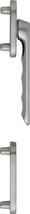 Hoppe Balkontürgriff-Halbgarnitur LIÈGE - aussen flach, Edelstahl-Effekt