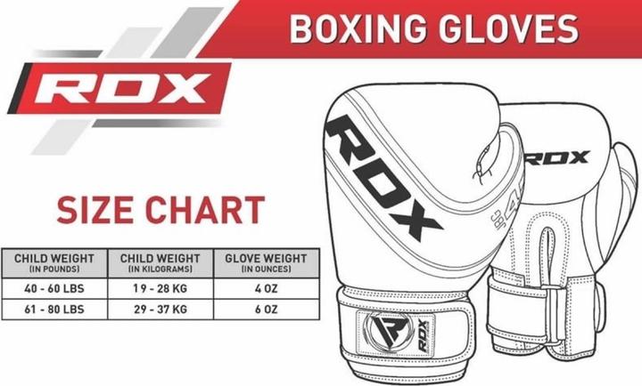 Actual product image Rdx Boxing Gloves Kids (6 OZ)