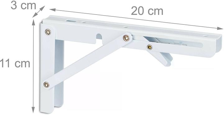 Actual product image Relaxdays 4x Shelf brackets