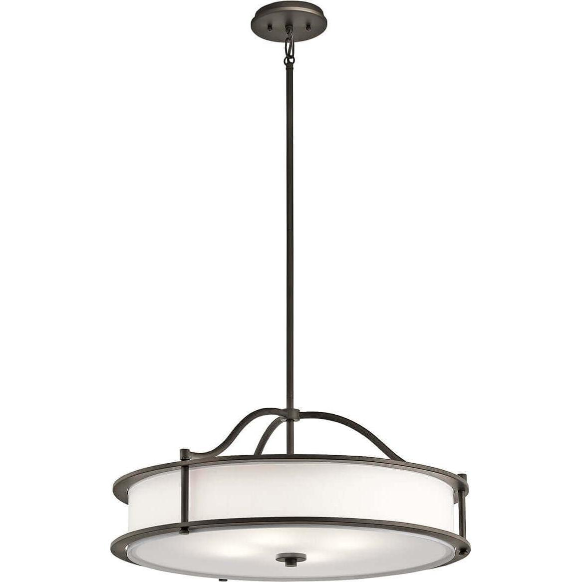 Elstead Lighting, Pendelleuchte, Emory Hängeleuchte E27 4-fach 29cm Bronze Klassisches Zinn (E27)