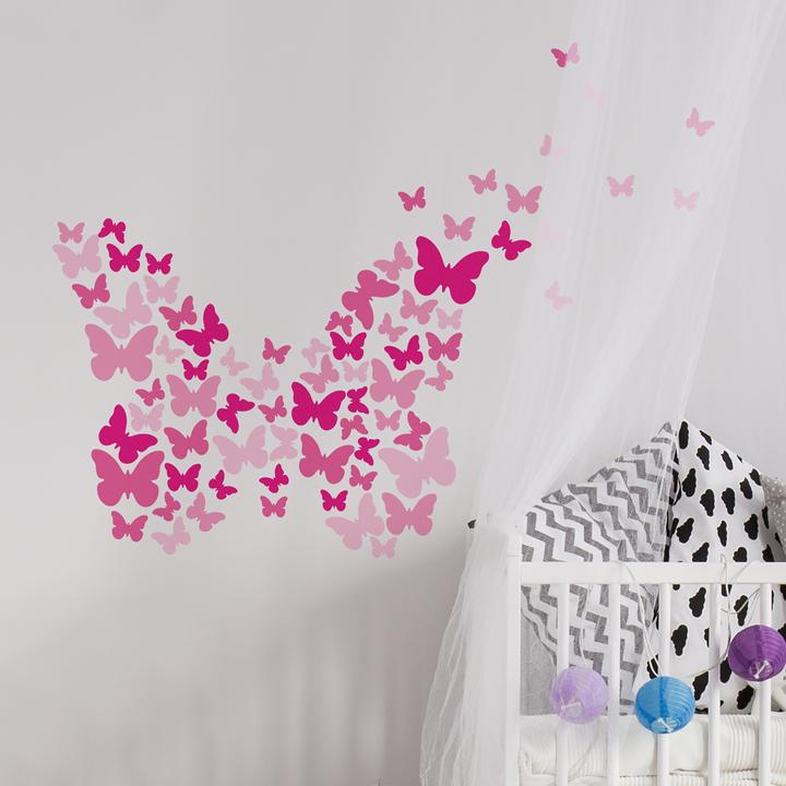 Actual product image Roommates RM - Butterflies Pink (25 x 15 cm)