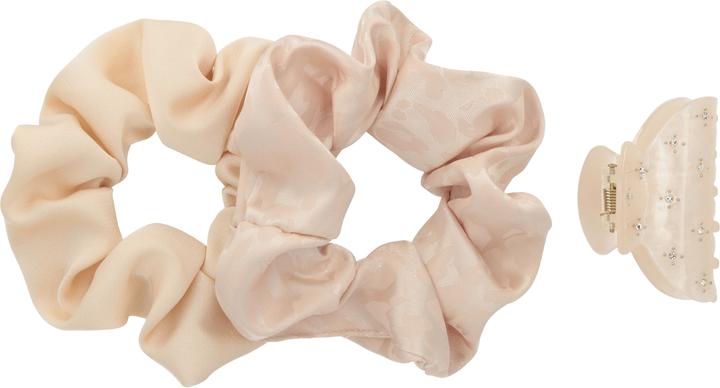 Image du produit Trisa Fashion Haarklammer mit Strass & Scrunchie Beige 3 Stk. (3 pcs)