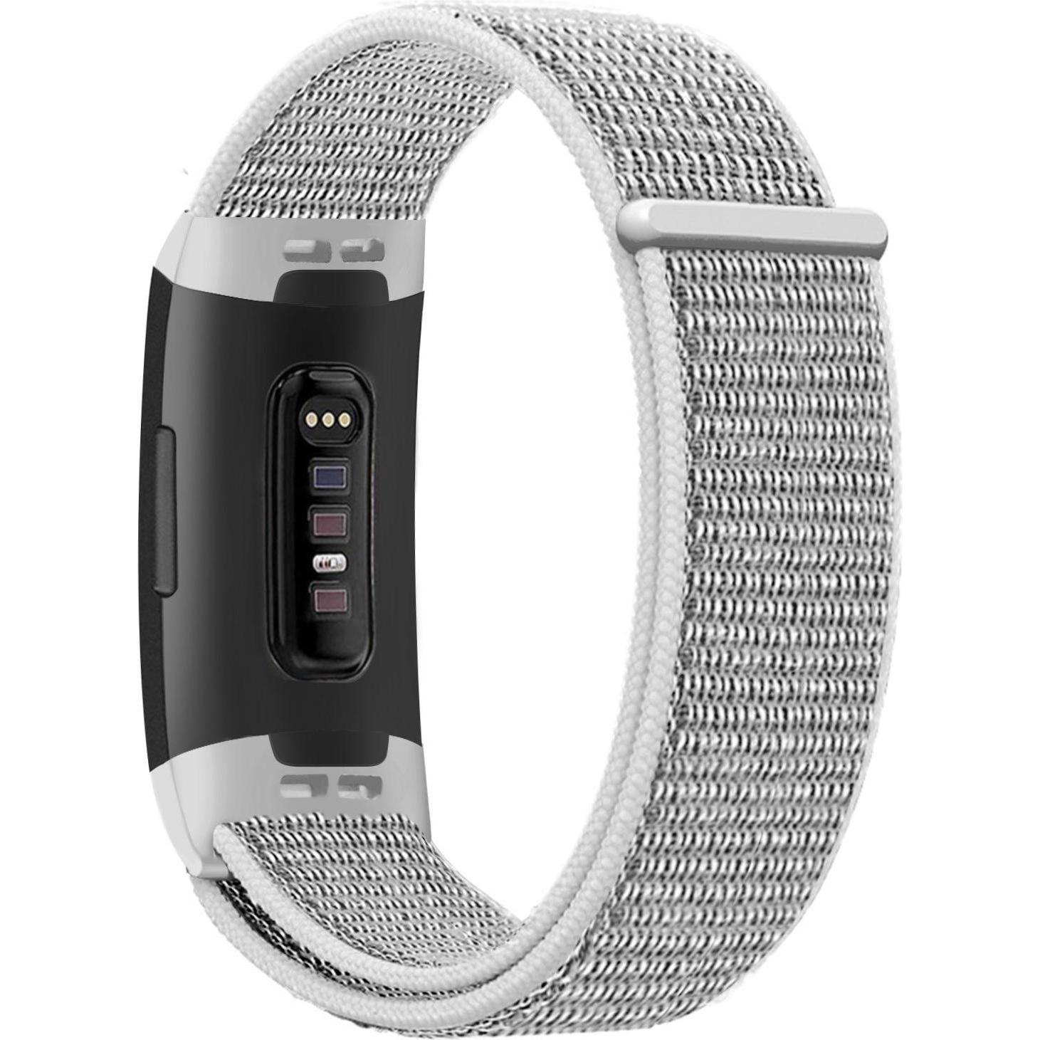 Thumbnail - Strap-it Nylonarmband (Nylon, Charge 4), Uhrenarmband, Weiss, Grau