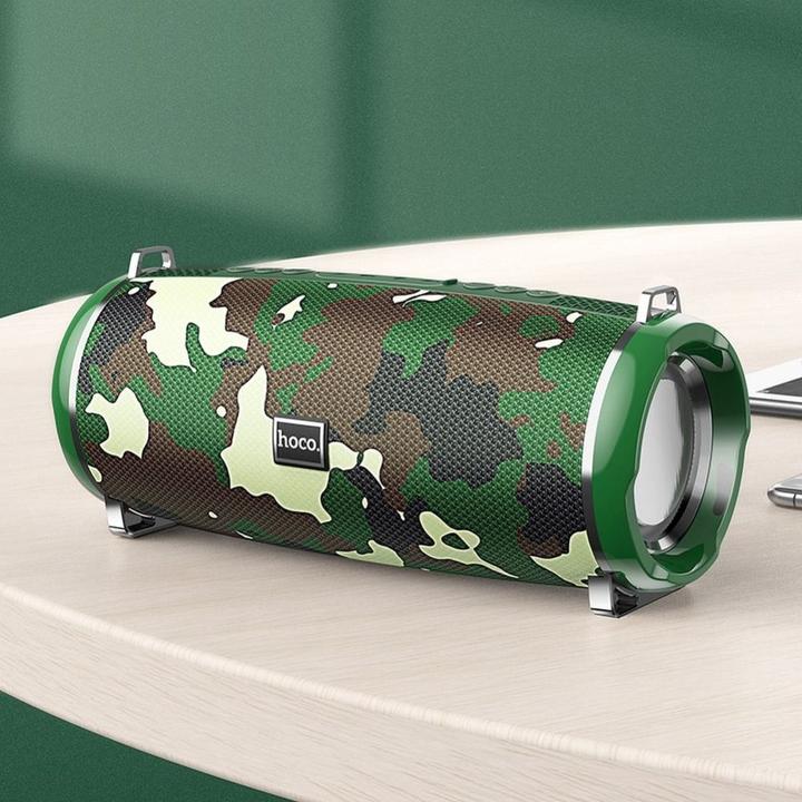 Actual product image Hoco - Wireless Speaker Xpress (HC2) - with Ambient Light, Bluetooth 5.0, 10W - Camouflage Green (6 h)