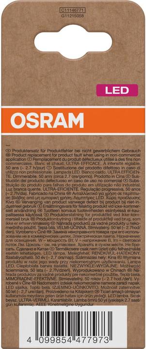 Immagine prodotto Osram LED-Lampe Classic, dimmbar, E27, 5 W, 2700 K, EEK: A, 1055 lm, warmweiss (E27, 5 W, 1055 lm, 6 x, A)