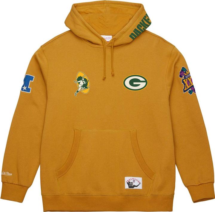 Produktbild Mitchell & Ness Fleece Hoody DUSTED Green Bay Packers - M (M)
