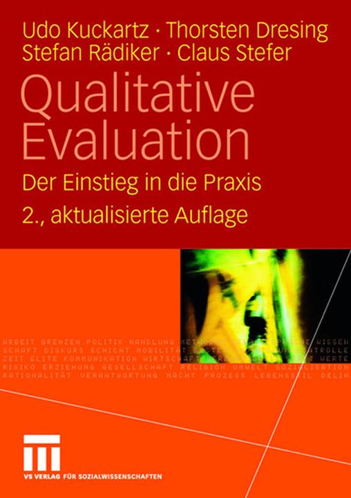 Produktbild Qualitative Evaluation (Deutsch, Claus Stefer, Stefan Rädiker, Thorsten Dresing, Udo Kuckartz, 2008)