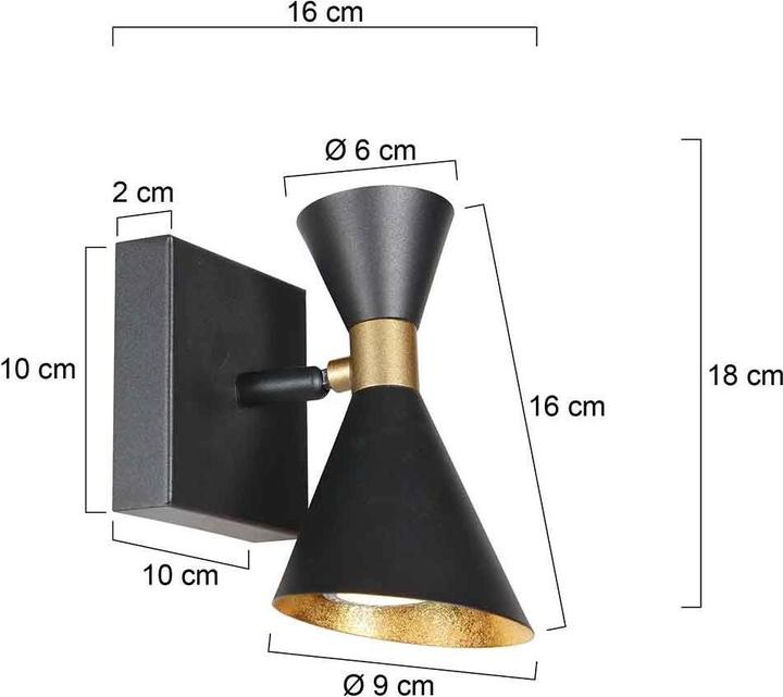 Produktbild Steinhauer Wandleuchte Preto (GU10)