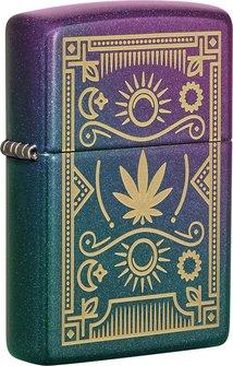 Actual product image Zippo Cannabis Iridescent