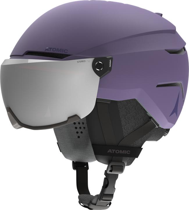 Actual product image Atomic Savor Stereo Visor ski helmet (size: 59-63 cm, light purple) (63 cm)