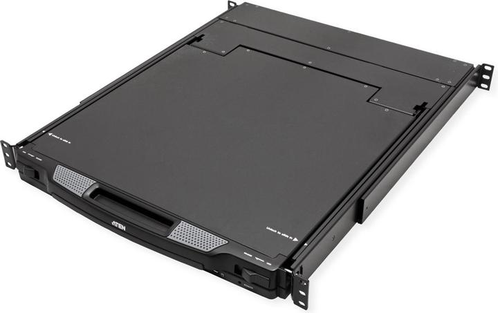 Actual product image Aten CL6700MW CH Single Rail 17.3" LCD Console (USB, HDMI / DVI / VGA) CH layout