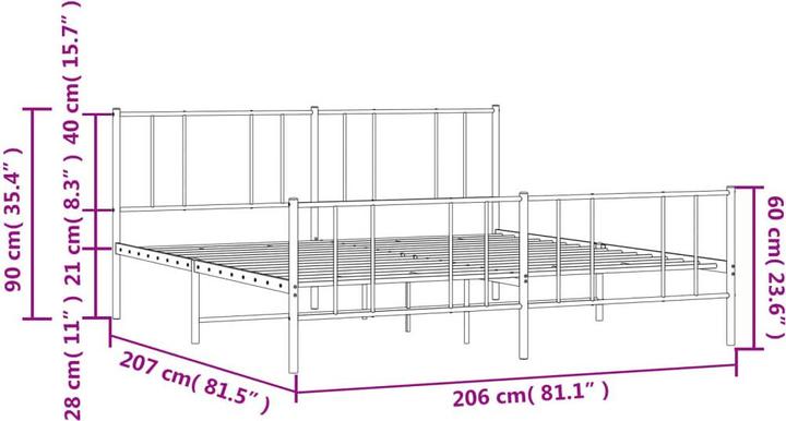 Image du produit vidaXL Bettgestell (200 x 200 cm)