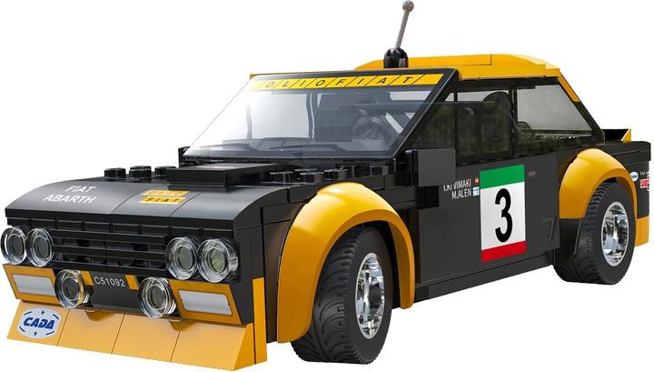 Produktbild Cada Fiat Abarth 131 1:20 schwarz 2,4GHz Bricks