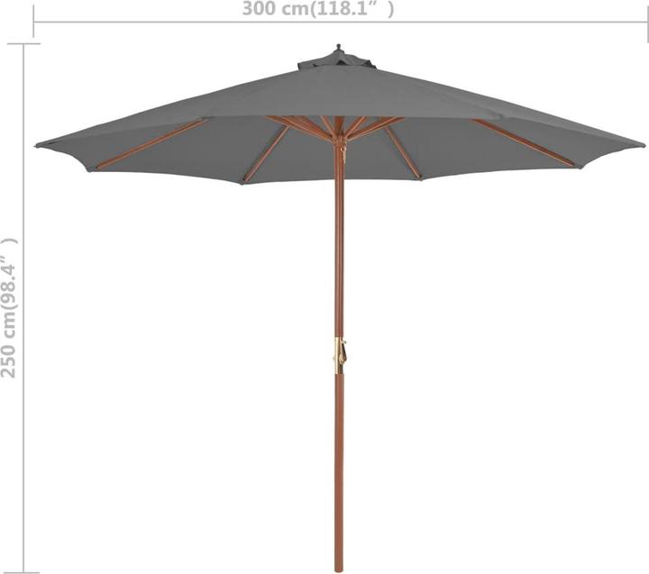 Immagine prodotto vidaXL Sonnenschirm (3 m)